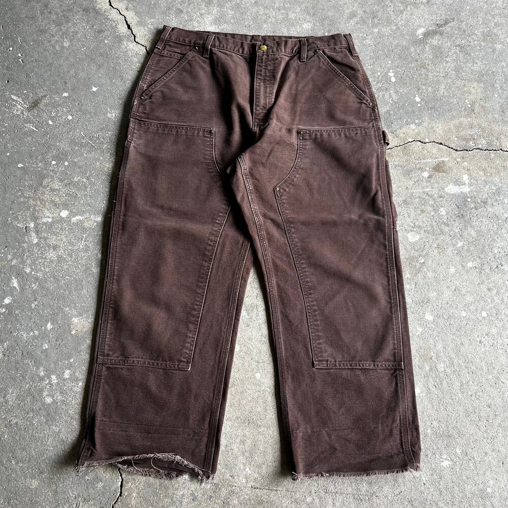 Carhartt brown double knee work wear carpenter pants